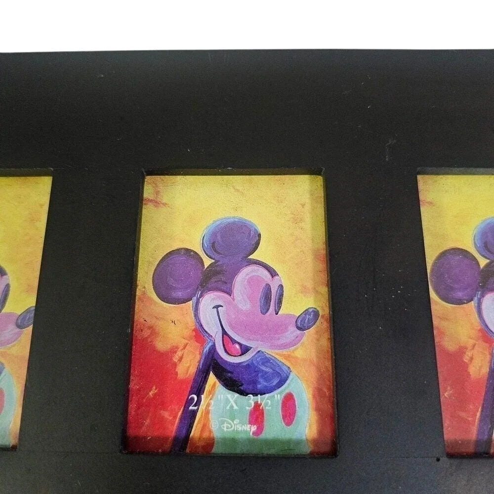 Vintage Disney 1998 Wood Photo‎ Frame Mickey Metal Design